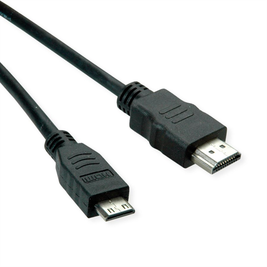 ROLINE GREEN HDMI High Speed ​​Kabel met Ethernet, HDMI male - Mini HDMI male, 2 m