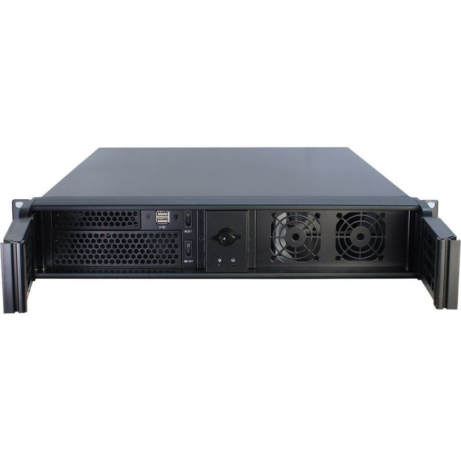 19" serverbehuizing, 2HE, lang, IPC 2U 2098-SL, zwart