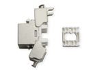 ROLINE Keystone Jack, Cat.6A (Class EA), RJ-45, STP, tool-free, SLIM and SHORT, silver