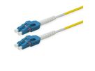 ROLINE Fibre Optic Jumper Cable, Duplex, 9/125µm, OS2, LC/LC, UNIBOOT, yellow, 2 m