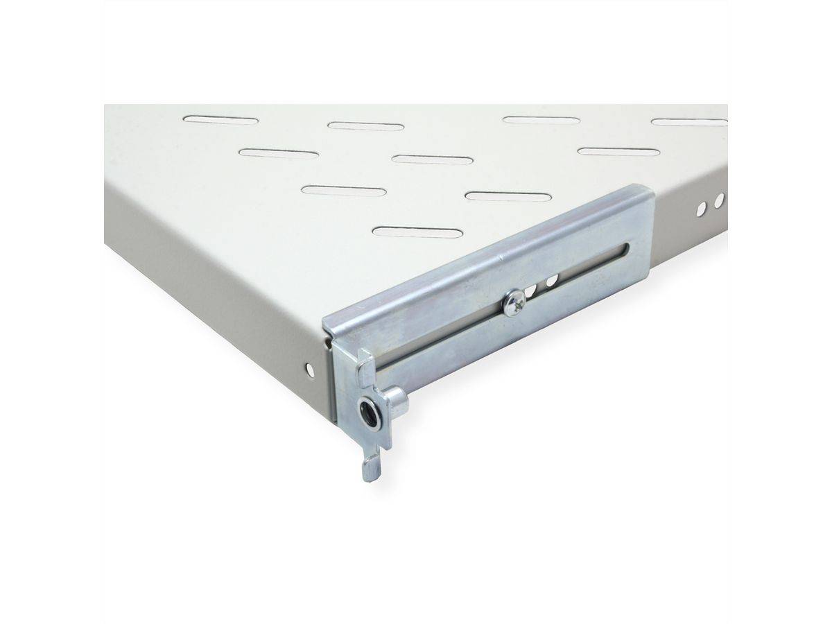 ROLINE 19-inch plank 1 U, 770 mm diep 50 kg grijs