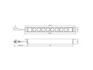 VALUE 19" PDU for Cabinets, 8x, 4000W, CEE 7/3 German Type, 1.8 m
