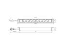 VALUE 19" PDU for Cabinets, 8x, 4000W, CEE 7/7 German Type Plug, 1.8 m