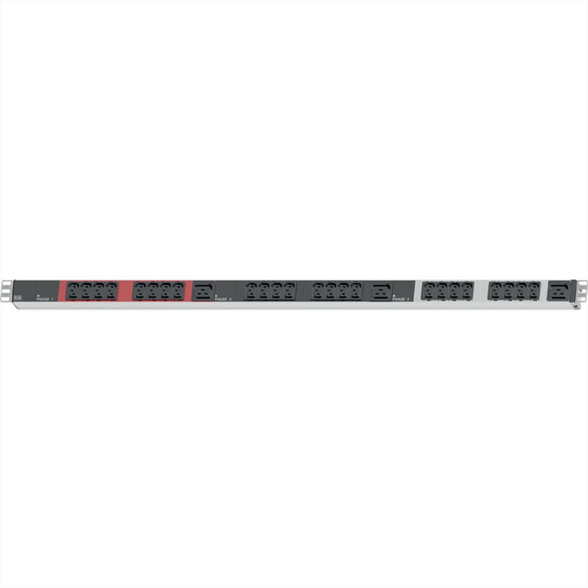 BACHMANN IT PDU ALU 1U 24x C13 3x C19 CEE 3x16A red