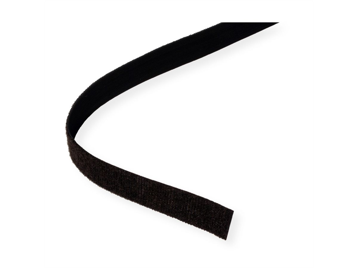 VELCRO® ONE-WRAP® klittenband ongeperforeerd op rol, 20mm, zwart, 25 m