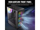ANTEC AX26 RGB Elite PC case Midi Tower Gaming ATX, black