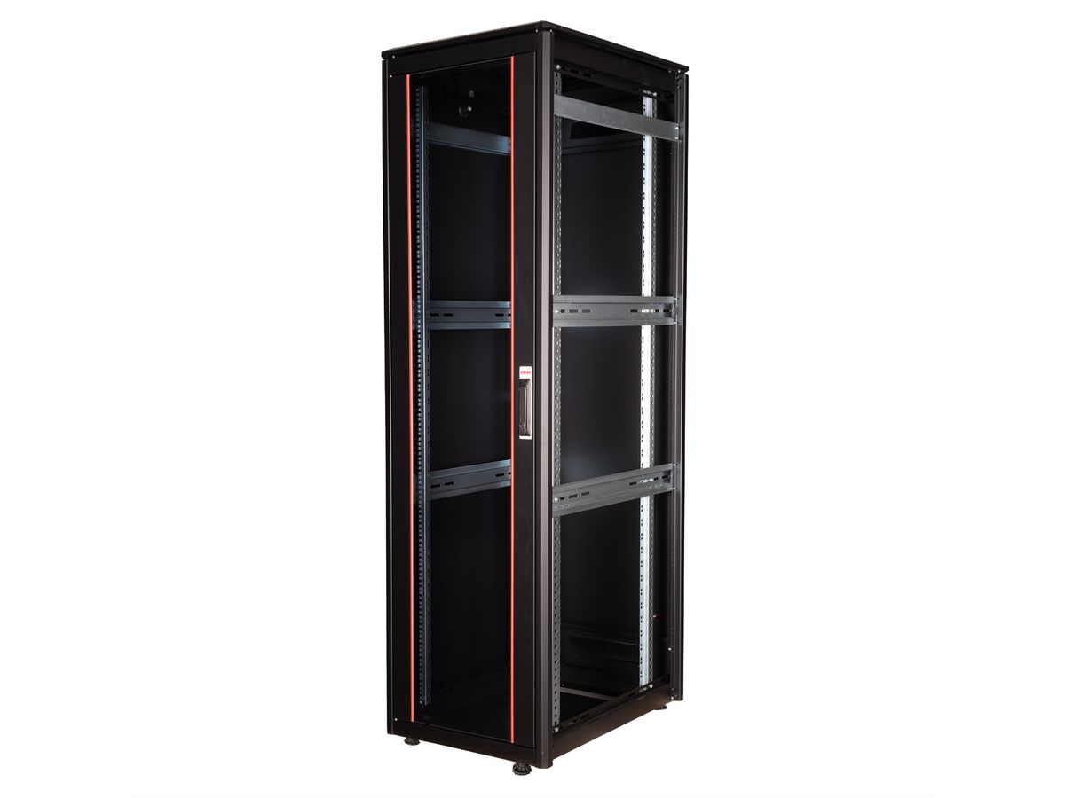 ROLINE 19-inch Network Cabinet Pro 42 U, 600x800 WxD Glass door black