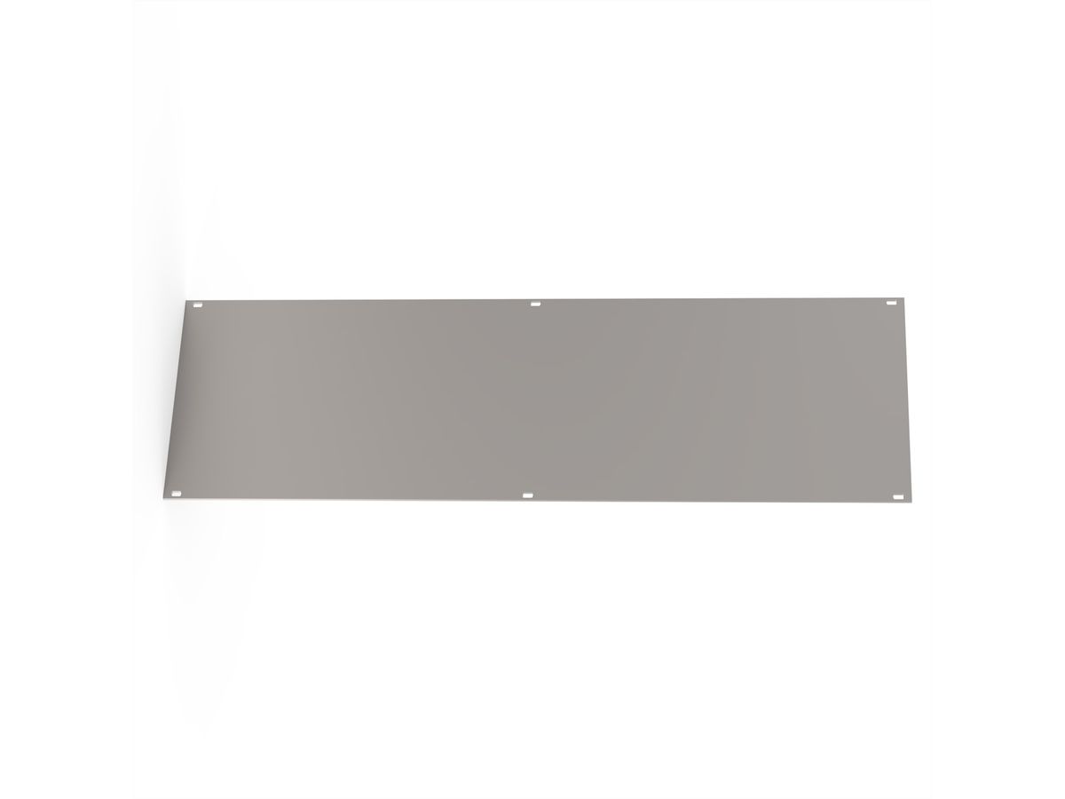 SCHROFF Frontpaneel, U-profiel, Refrofit afscherming, 3 HE, 84 HE, 2,5 mm, Al, voorzijde geanodiseerd, achterzijde geleidend