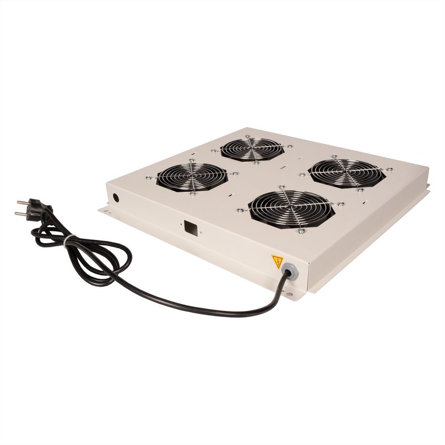 ROLINE 19" roof fan unit with 4 fans, ON/OFF grey