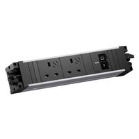 BACHMANN STEP ALU 2xUK, 1xUSB C/C 65W