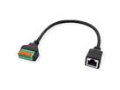 ROLINE kabeladapter RJ45 aansluiting naar aansluitblok , (drukknoppen), 30 cm