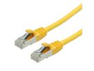 VALUE Patchkabel Cat.6 (Class E) S/FTP (PiMF), LS0H, geel, 7 m