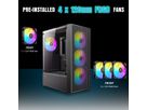 ANTEC AX27 RGB Elite PC case Midi Tower Gaming ATX, black