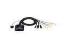 ATEN CS52DP 2-poorts USB C DP hybride kabel KVM switch