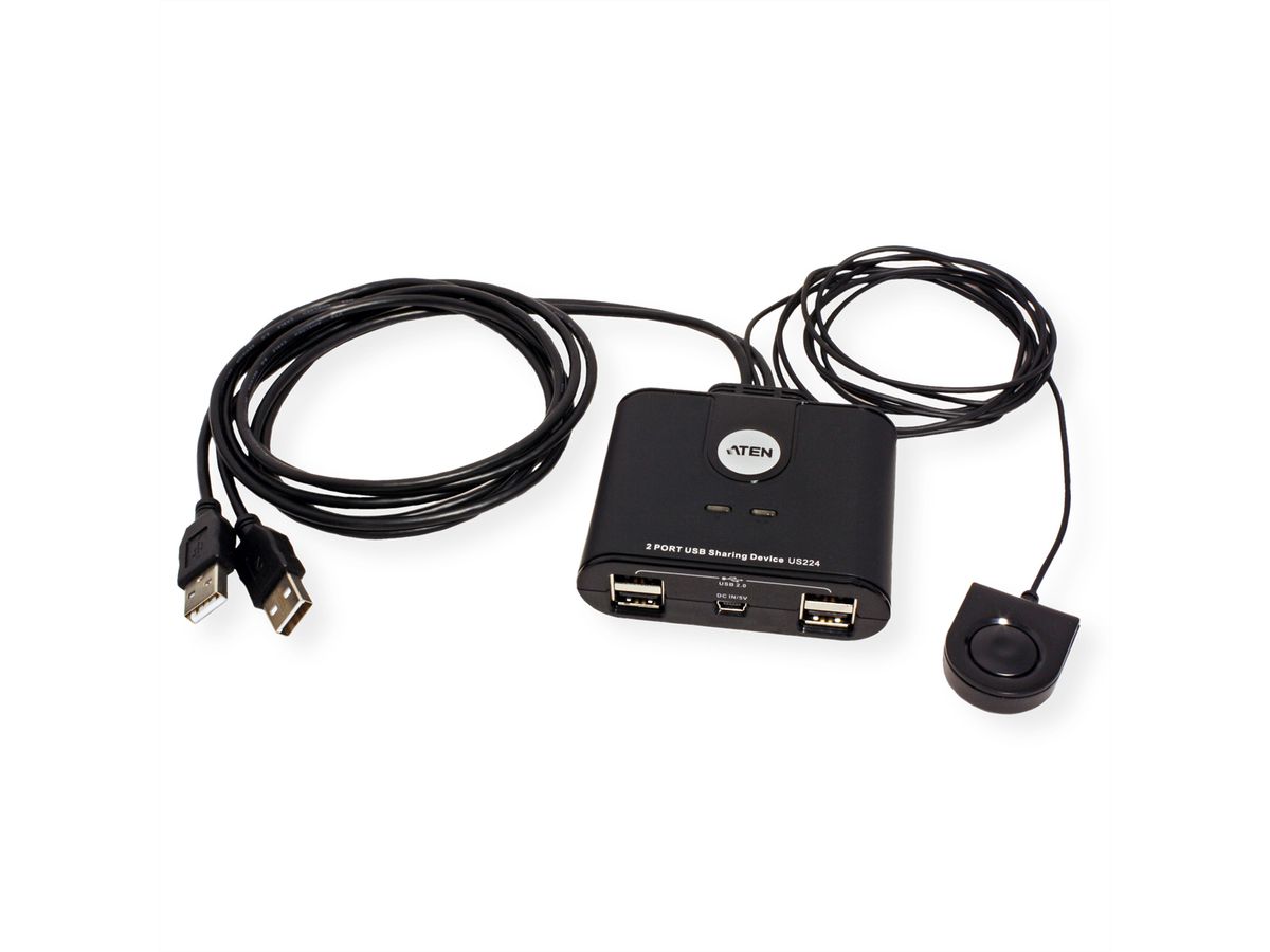 ATEN US224 2-Port USB 2.0 Peripheral Switch