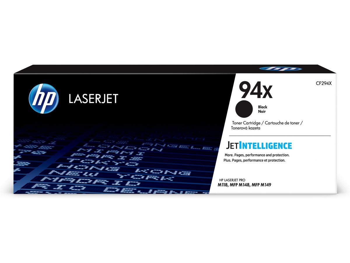 HP 94X originele high-capacity zwarte LaserJet tonercartridge
