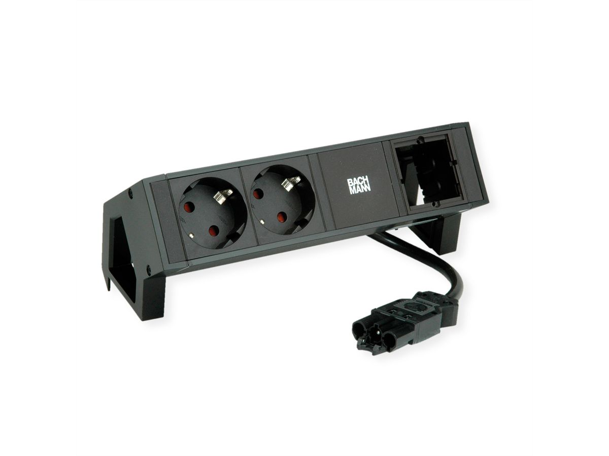 BACHMANN DESK2 2xCEE7/3 1xCM 0.2m GST18 RAL9005