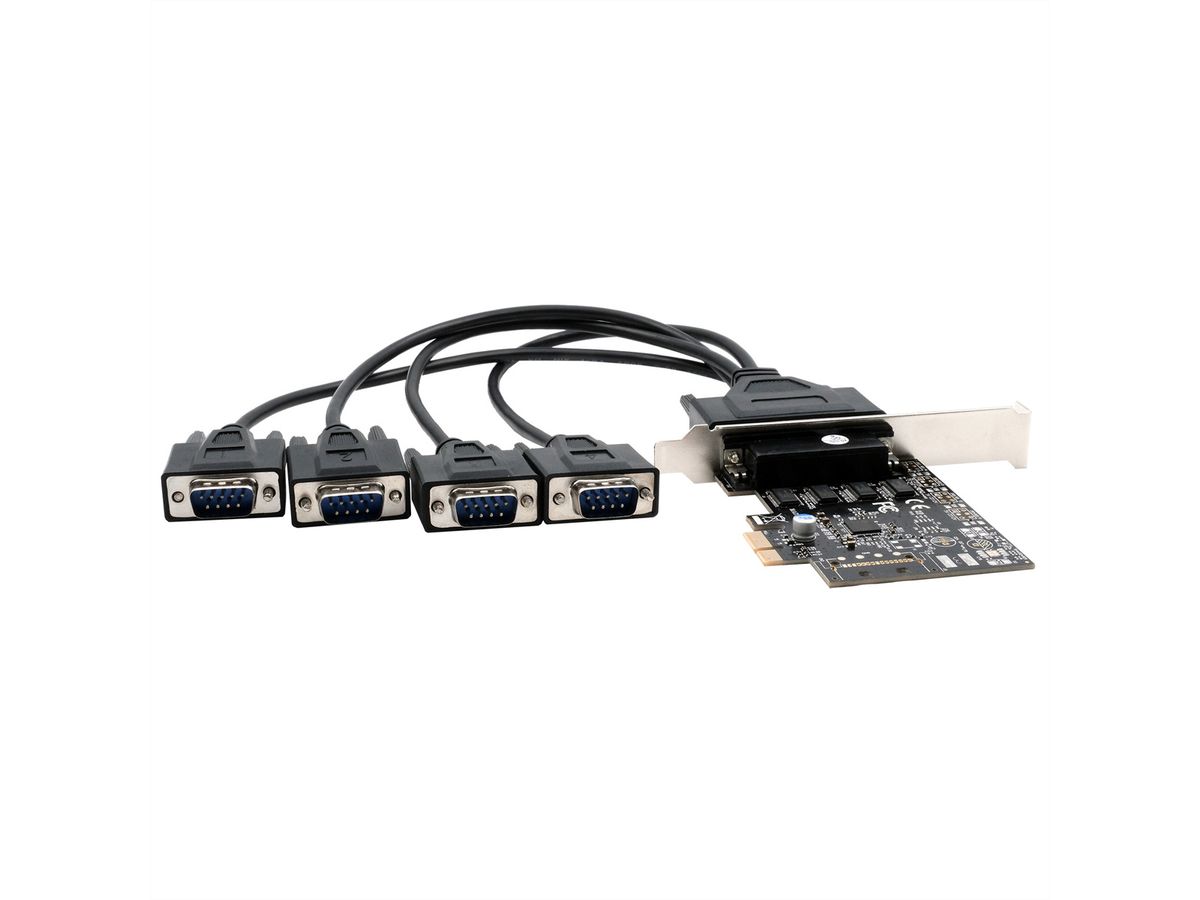 EXSYS EX-46024 4S seriële RS-232 PCIe kaart