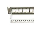 ROLINE Keystone 19'' Module frame Cat.5/Cat.6, 24 Ports, blank, UTP, grey