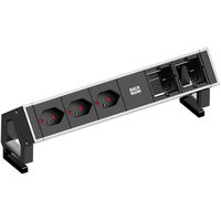 BACHMANN DESK2 3xCH T13 90° 2xCM, Stroom 0,2m GST18 Inox gelakt Zwitserland