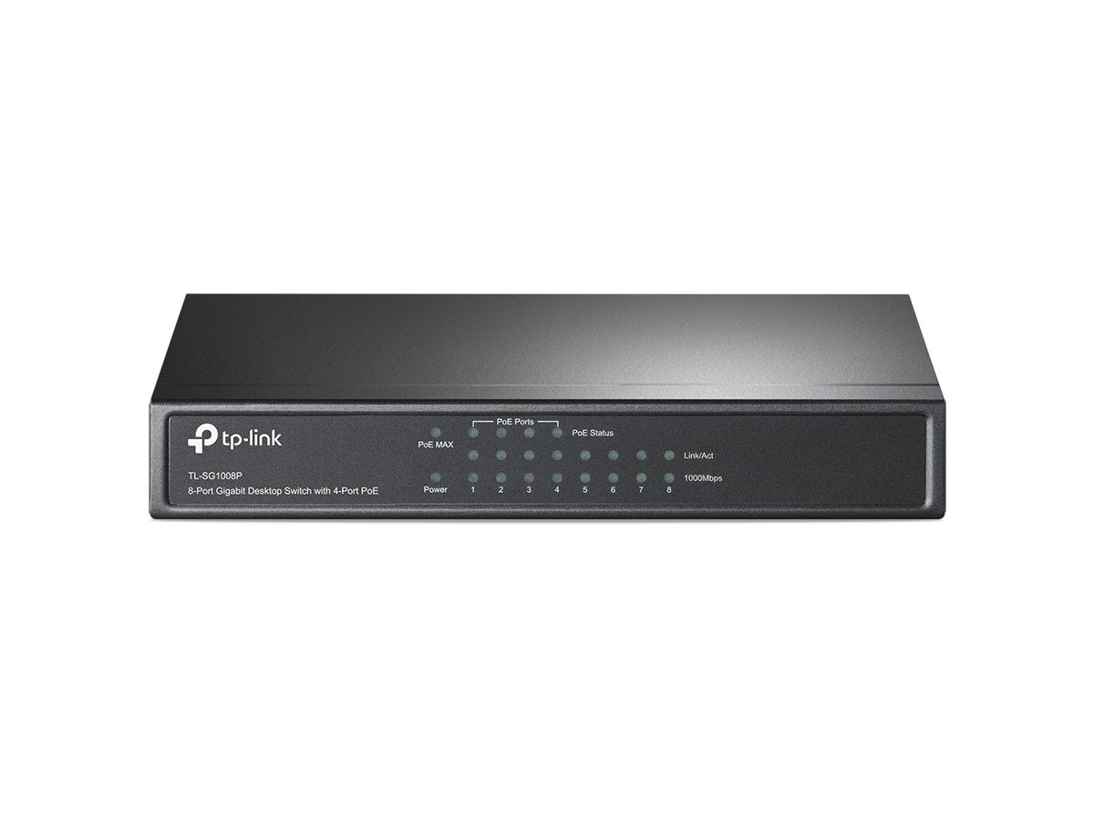 TP-Link TL-SG1008P netwerk-switch Unmanaged Gigabit Ethernet (10/100/1000) Power over Ethernet (PoE) Hazelnoot
