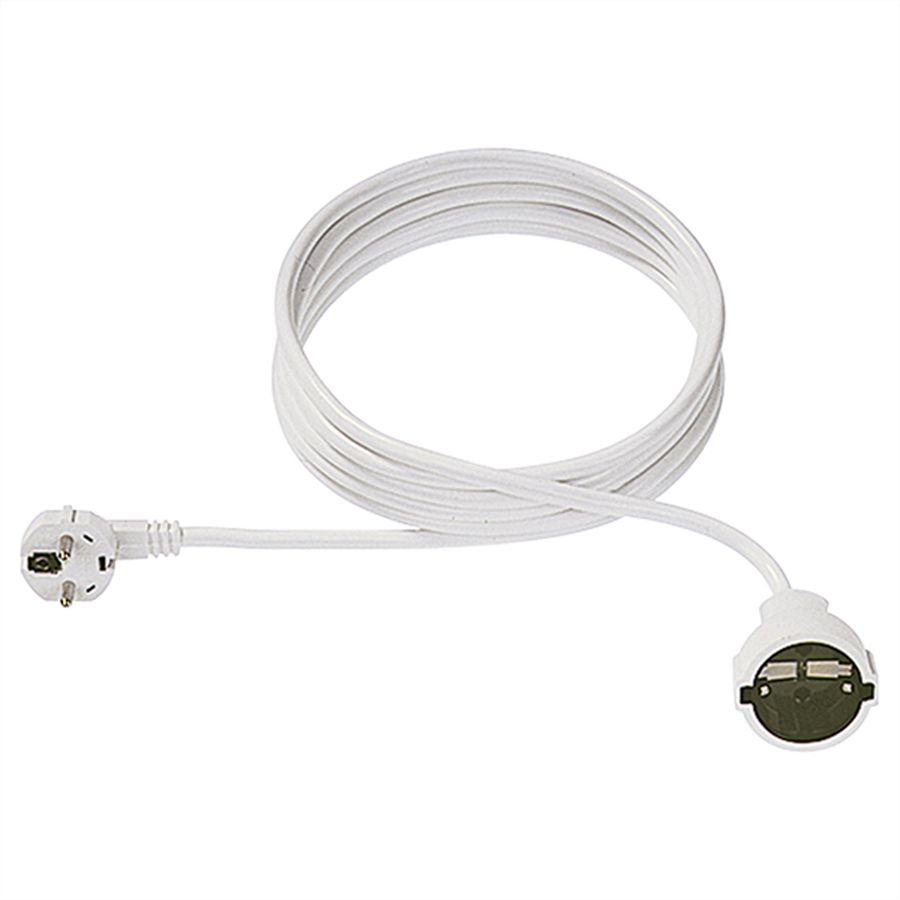 BACHMANN Extension cable, Earthing contact 230V 4m white