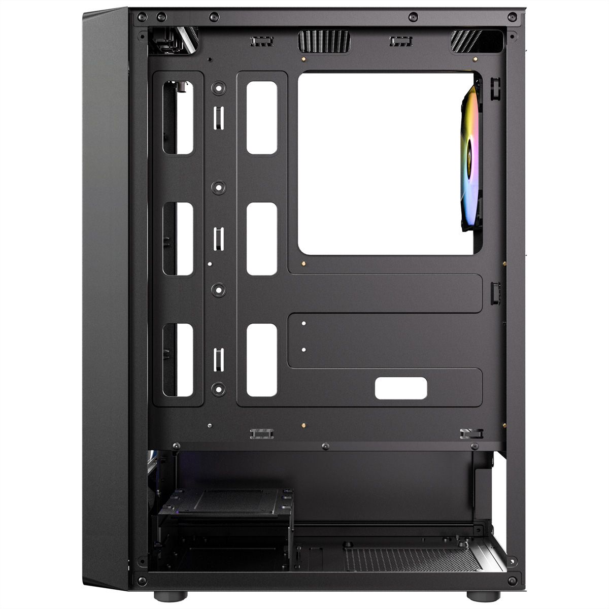 ANTEC AX26 RGB Elite PC case Midi Tower Gaming ATX, black