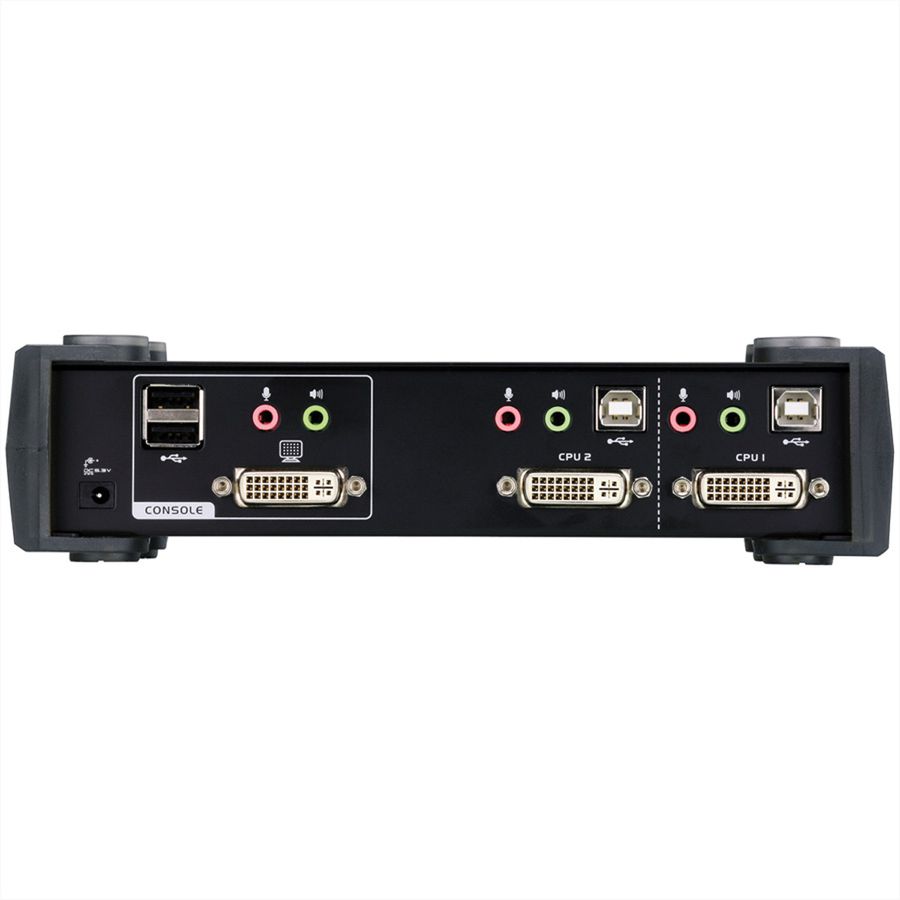 ATEN CS1762A KVM switch DVI, USB, audio, USB hub, 2 poorts