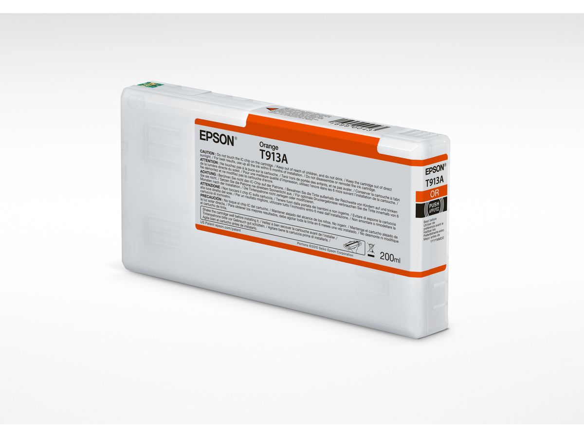 Epson T913A Orange Ink Cartridge (200ml)