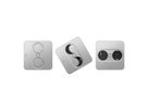 BACHMANN TWIST 2 1xCEE7/3 1xUSB A/C 22W 0.2m GST18 silver square