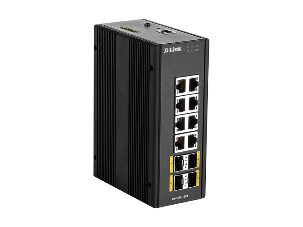 D-Link DIS-300G-12SW 12-Poorts SwitchLayer2 Managed Gigabit Industrial