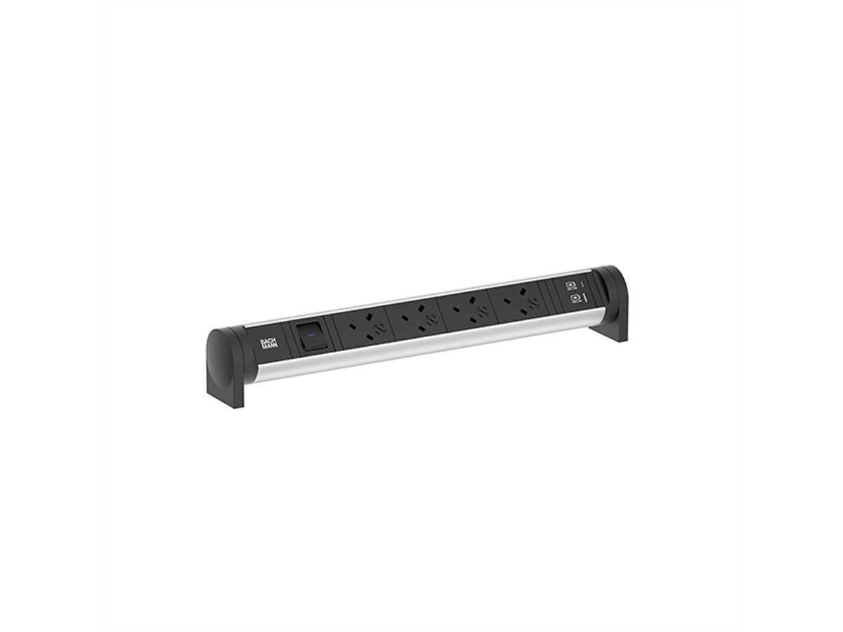 BACHMANN CYCLE Desk 4xUK 1xswitch 1xUSB A/C 22W 0.2m GST18