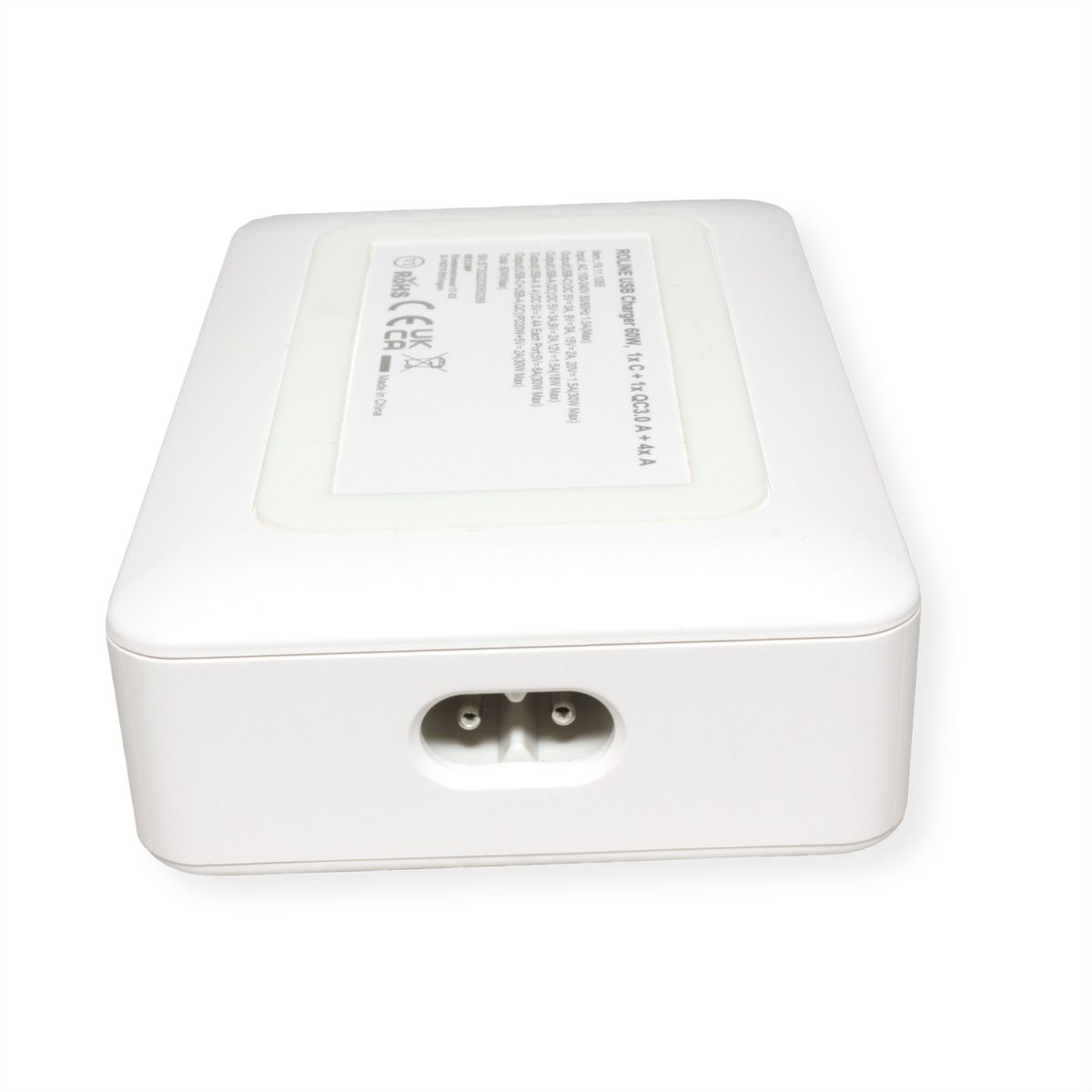 ROLINE USB Charger, 6 Ports (4x USB A, 1x USB C, 1x USB A QC3.0), max. 60W