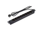 VALUE 19" PDU for Cabinets, 8x, 4000W, CEE 7/7 German Type Plug, 3 m