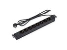 VALUE 19" PDU for Cabinets, 8x, 4000W, CEE 7/3 German Type, 3 m