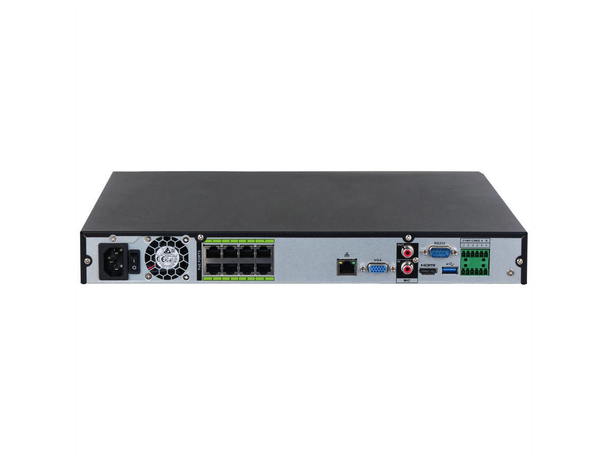 DAHUA DHI-NVR5208-8P-EI, 8CH 2HDD 1U NETWORK VIDEO RECORDER