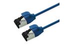 ROLINE U/FTP patchkabel Cat.8 (Klasse I), dun, LSOH, soepel draad, blauw, 1,5 m