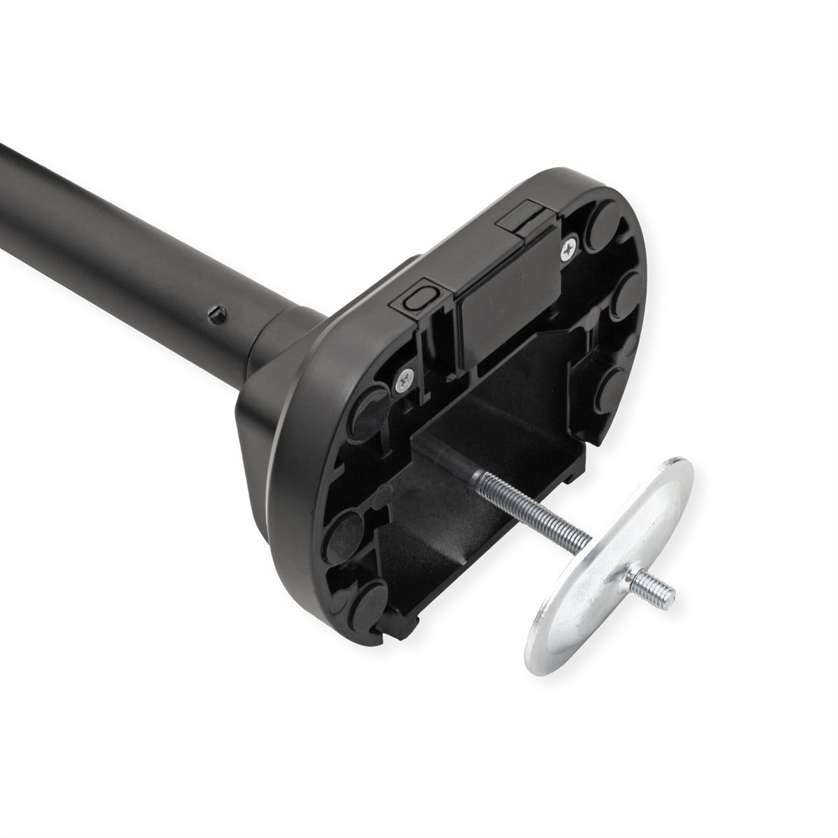 ROLINE Heavy Duty Monitor Arm, Pole-Mounted, Gas Spring, 24–57 inch, max. 27 kg, black