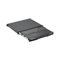 KEYBOARD DRAWER 1U UK RAL9005 EXT SLIDE