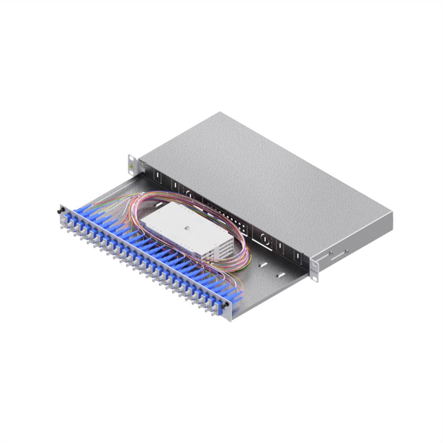 FO Splice Housing, Grade C 19" 1U, 24 Ports, 24x SC-Duplex, OS2