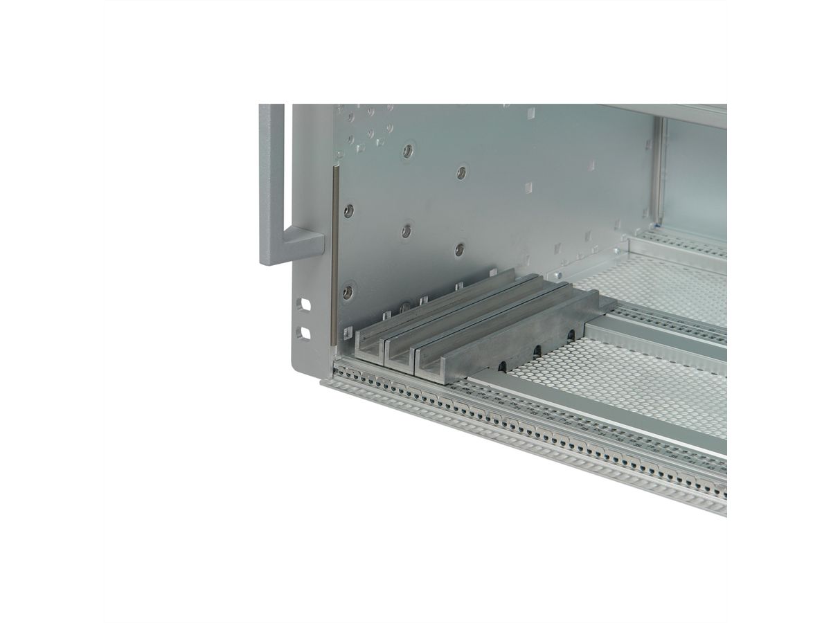 SCHROFF Guide Rail Standard CPCI, Aluminum, 160 mm, Groove Width 12,3mm, grey, 2 Pieces