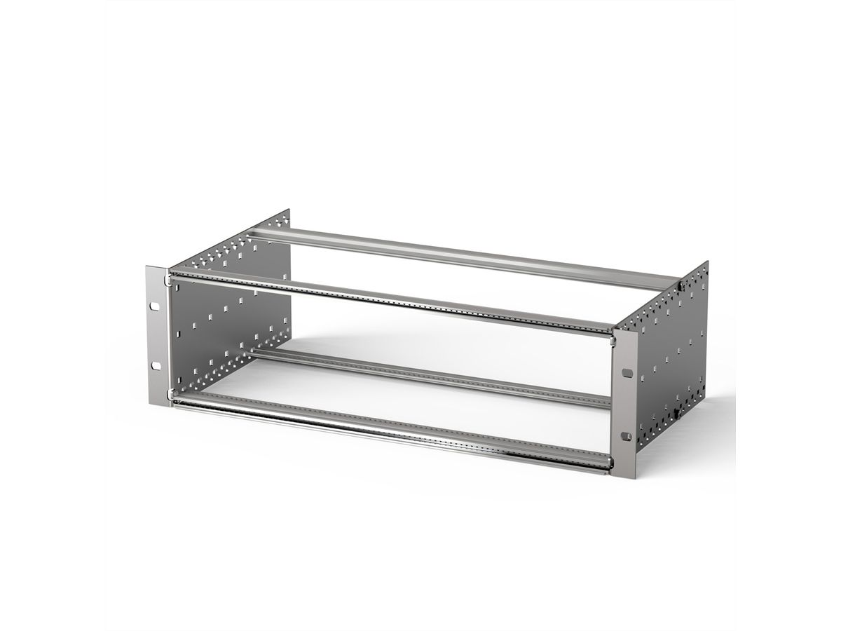 SCHROFF EuropacPRO 19" moduledrager voor moduledrager, licht, niet afgeschermd, 3 HE, 175 mm