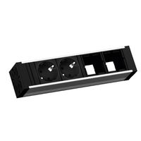 BACHMANN VENID 2x earthing contact, 2x ABD, black