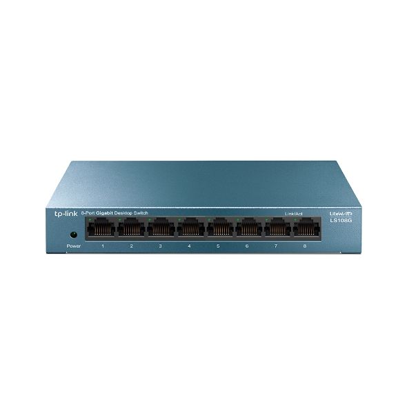 TP-LINK LS108G netwerk-switch Unmanaged Gigabit Ethernet (10/100/1000) Blauw