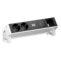 BACHMANN DESK2 2xCEE7/3 1xUSB C/C 45W, 1xCM L=0.2m INOX