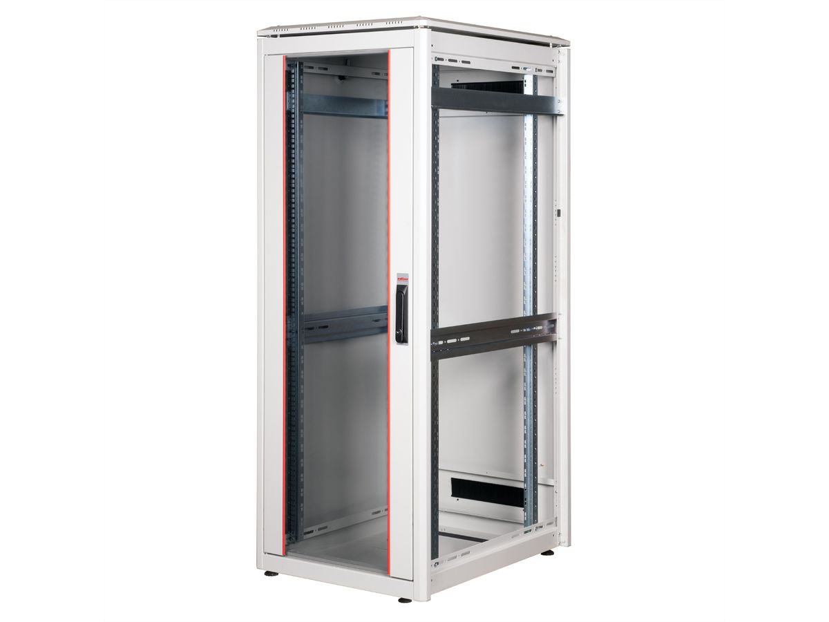 ROLINE 19-inch netwerkkast Pro 32 U, 600x800 BxD Glazen deur grijs