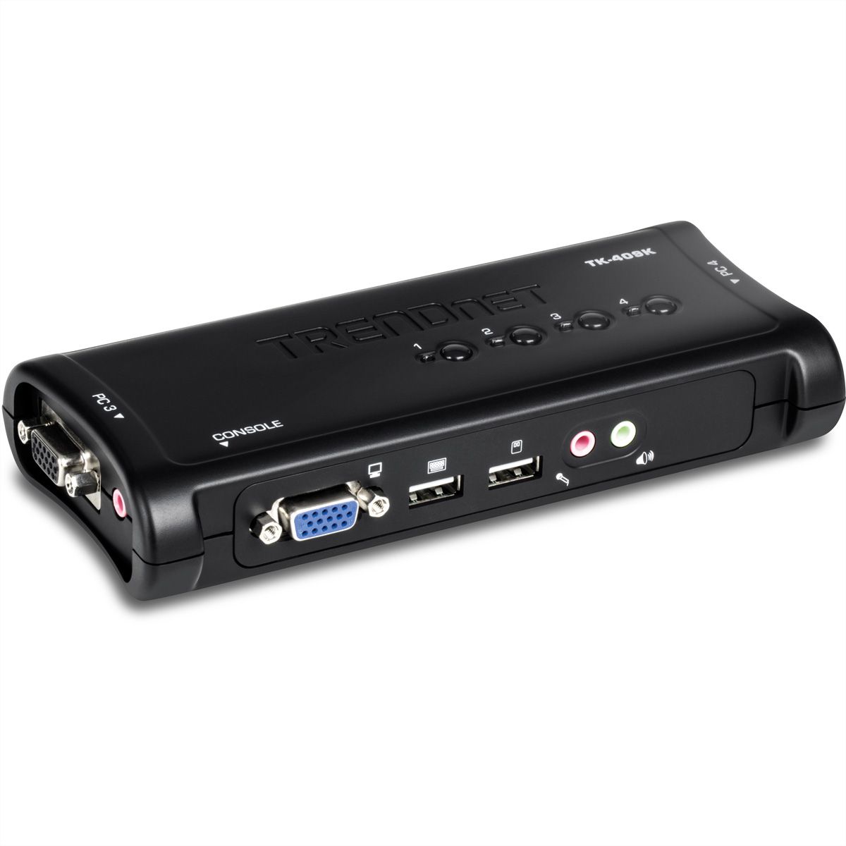 TRENDnet TK-409K KVM-switch 4-poorts USB-kit met audio