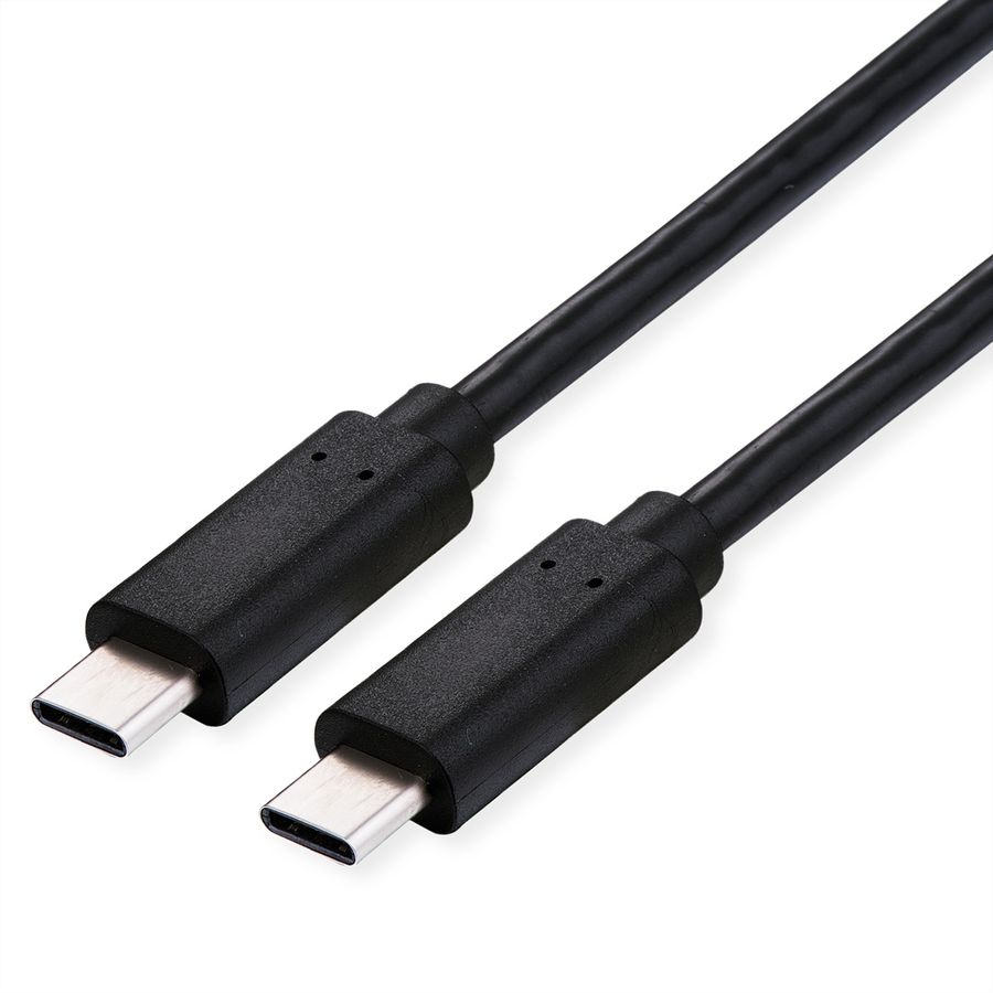 ROLINE Cable USB4 Gen3x2, with Emark, C–C, M/M, 8K UHD-2, 40Gbit/s, 240W, black, 1 m