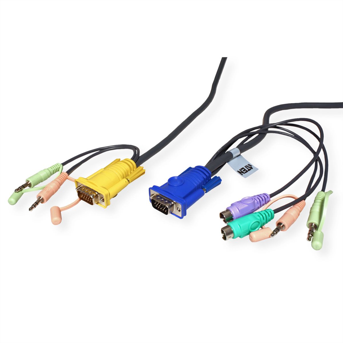ATEN 2L-5305P KVM Kabel VGA, PS/2 en Audio, zwart, 5 m