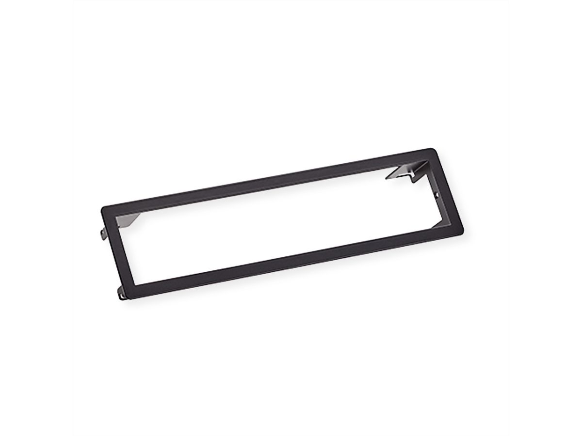 BACHMANN POWER FRAME inbouwframe medium 4-voudig, RAL 9005 zwart